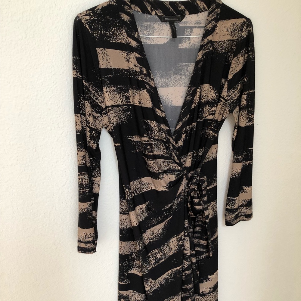BCBG jersey wrap dress